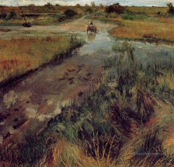 ウィリアム・メリット・チェイス Painting - シネックックの増水した小川 1895年 ウィリアム・メリット・チェイス